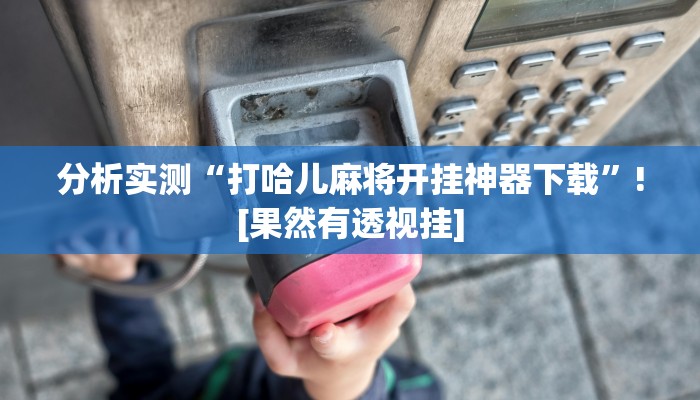 分析实测“打哈儿麻将开挂神器下载”![果然有透视挂]