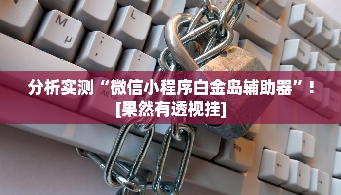 分析实测“微信小程序白金岛辅助器”![果然有透视挂]