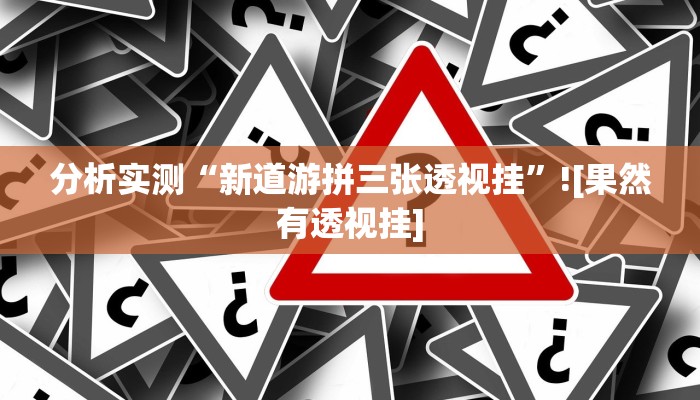 分析实测“新道游拼三张透视挂”![果然有透视挂]