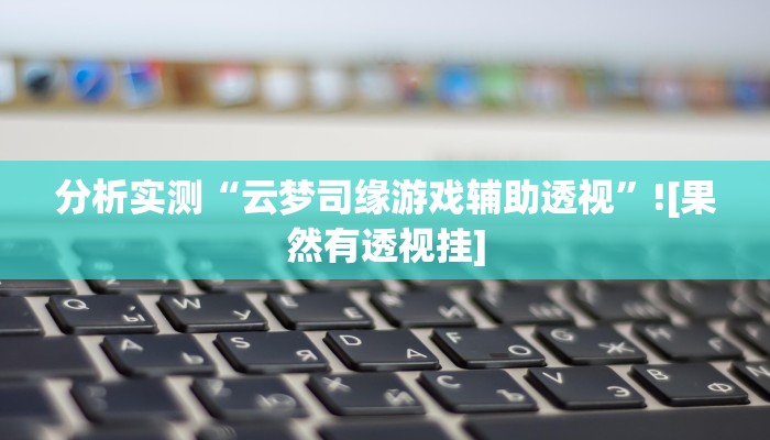 分析实测“云梦司缘游戏辅助透视”![果然有透视挂]