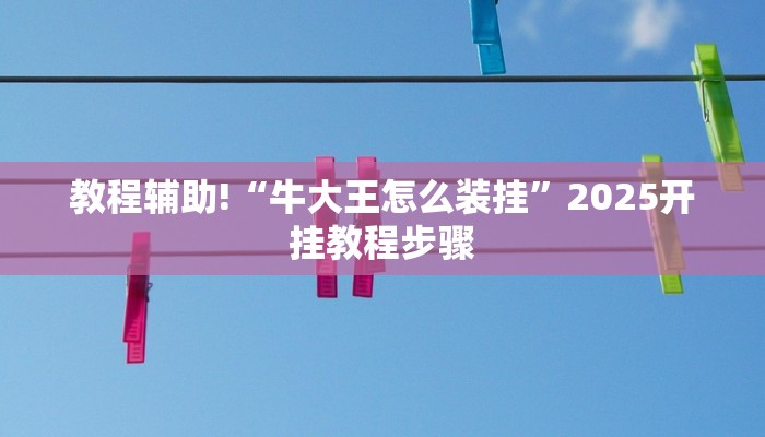 教程辅助!“牛大王怎么装挂”2025开挂教程步骤