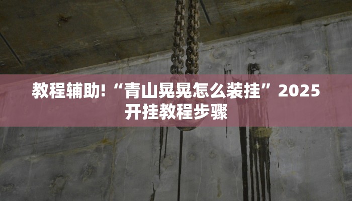 教程辅助!“青山晃晃怎么装挂”2025开挂教程步骤
