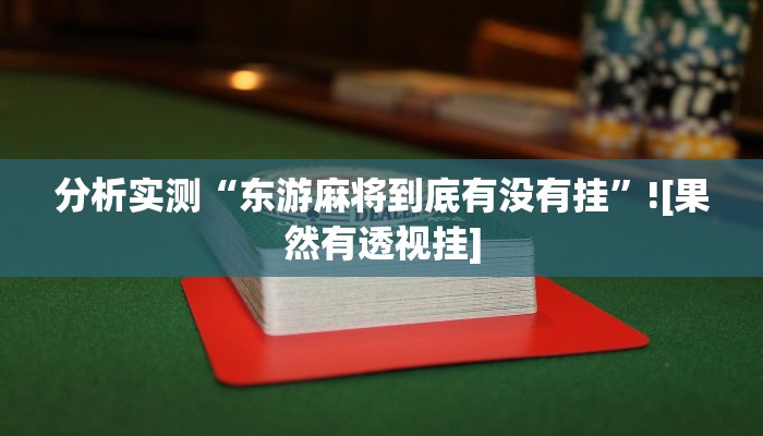 分析实测“东游麻将到底有没有挂”![果然有透视挂]