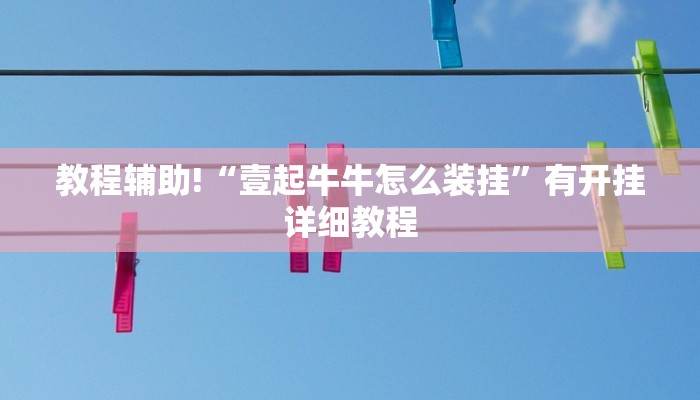 教程辅助!“壹起牛牛怎么装挂”有开挂详细教程