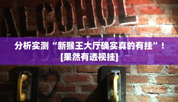 分析实测“新猴王大厅确实真的有挂”![果然有透视挂]