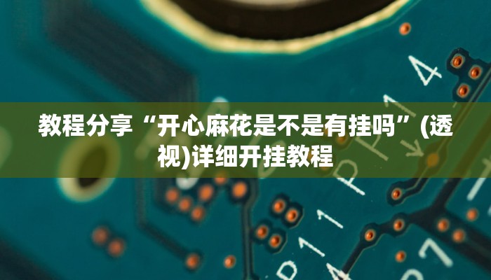 教程分享“开心麻花是不是有挂吗”(透视)详细开挂教程 教程分享“开心麻花是不是有挂吗”(透视)详细开挂教程