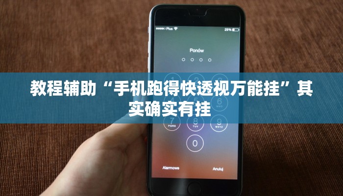 教程辅助“手机跑得快透视万能挂”其实确实有挂 