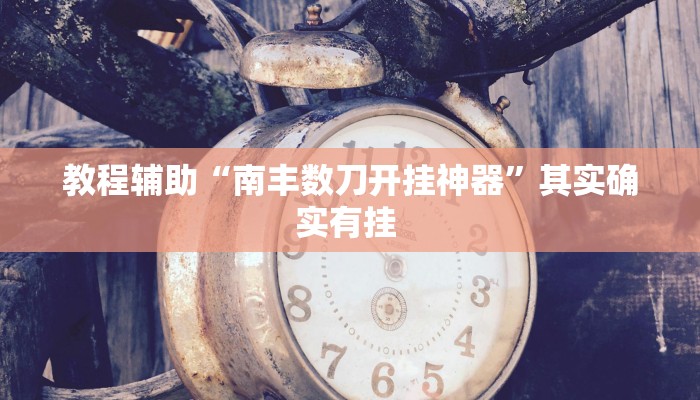 教程辅助“南丰数刀开挂神器”其实确实有挂 教程辅助“南丰数刀开挂神器”其实确实有挂