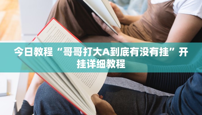 今日教程“哥哥打大A到底有没有挂”开挂详细教程