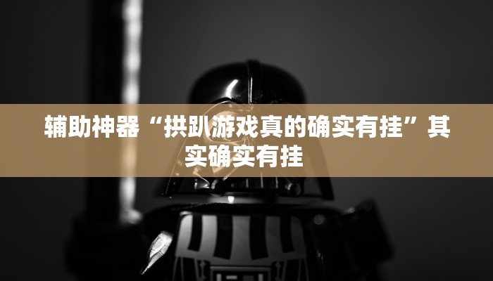 辅助神器“拱趴游戏真的确实有挂”其实确实有挂 