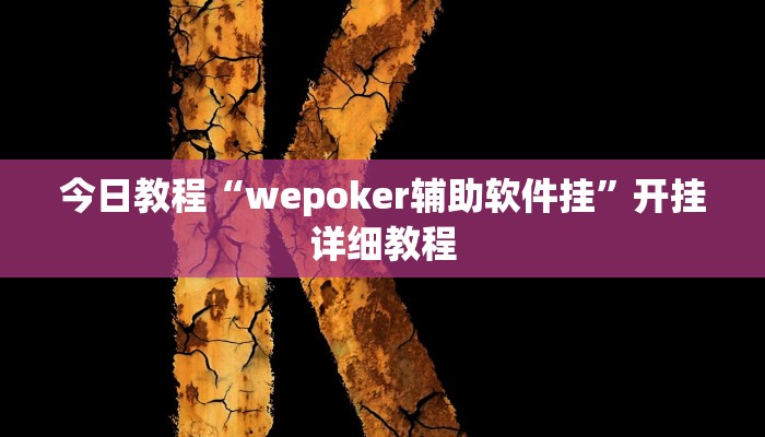 今日教程“wepoker辅助软件挂”开挂详细教程 今日教程“wepoker辅助软件挂”开挂详细教程