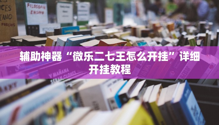 辅助神器“微乐二七王怎么开挂”详细开挂教程