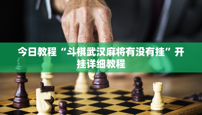 今日教程“斗棋武汉麻将有没有挂”开挂详细教程 今日教程“斗棋武汉麻将有没有挂”开挂详细教程