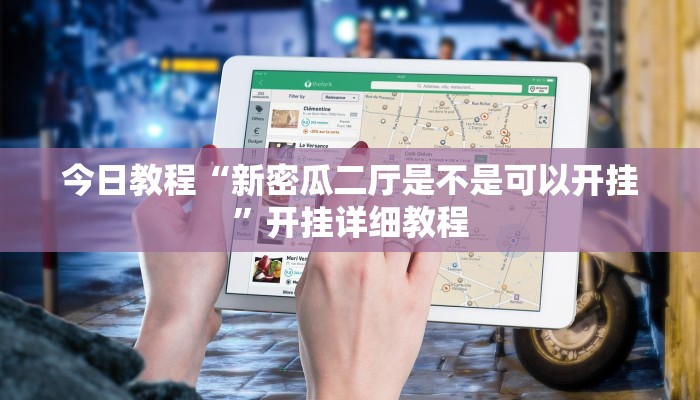 今日教程“新密瓜二厅是不是可以开挂”开挂详细教程