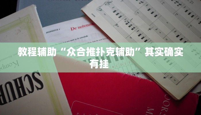 教程辅助“众合推扑克辅助”其实确实有挂 
