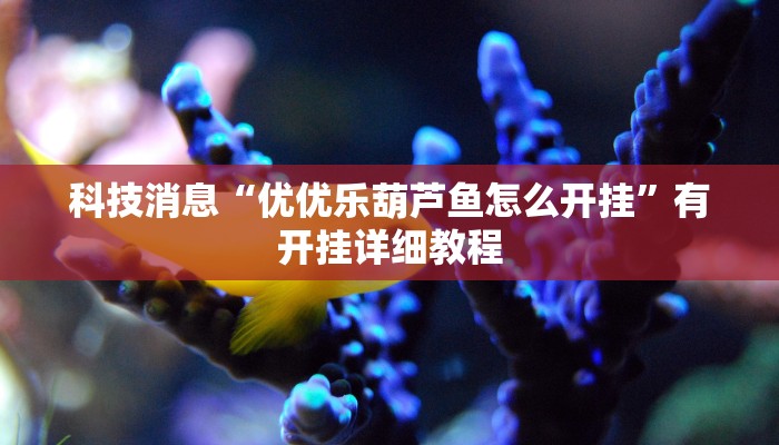 科技消息“优优乐葫芦鱼怎么开挂”有开挂详细教程