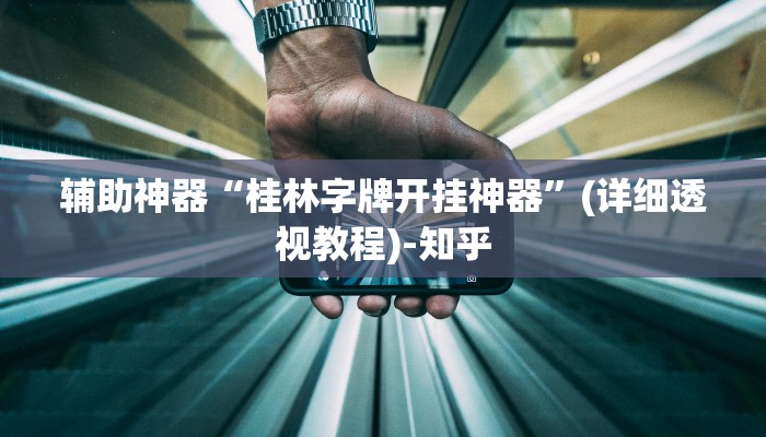 辅助神器“桂林字牌开挂神器”(详细透视教程)-知乎