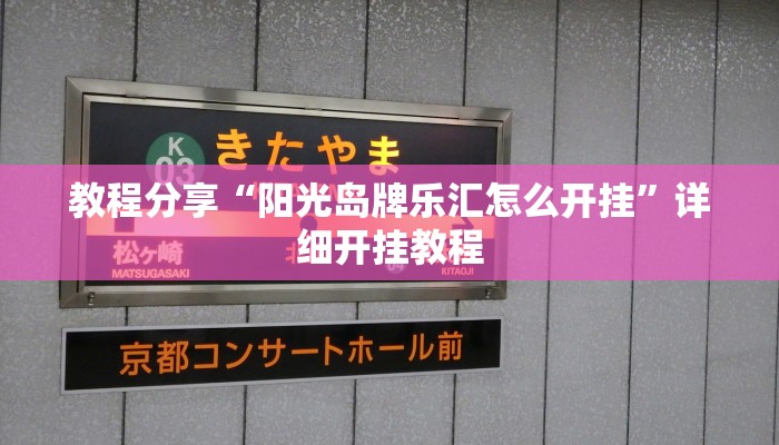 教程分享“阳光岛牌乐汇怎么开挂”详细开挂教程