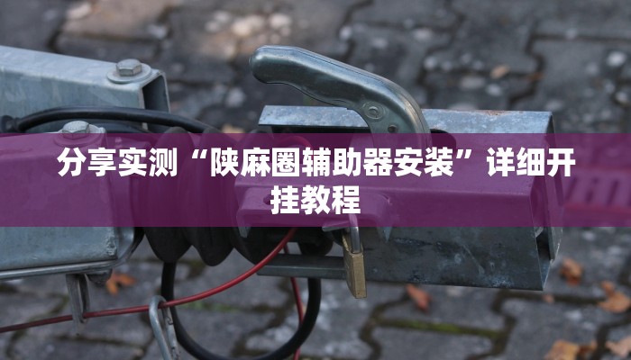 分享实测“陕麻圈辅助器安装”详细开挂教程