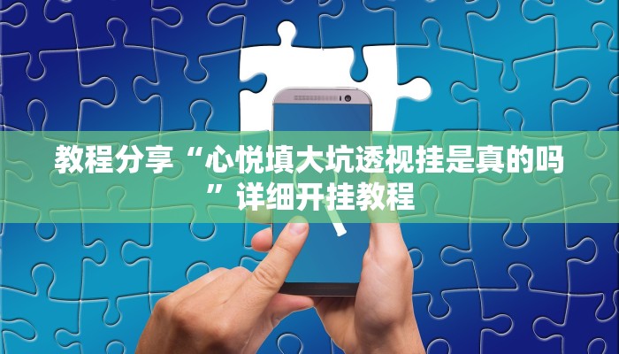 教程分享“心悦填大坑透视挂是真的吗”详细开挂教程