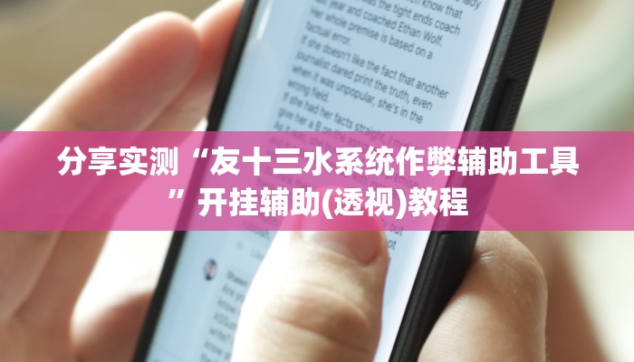 分享实测“友十三水系统作弊辅助工具”开挂辅助(透视)教程