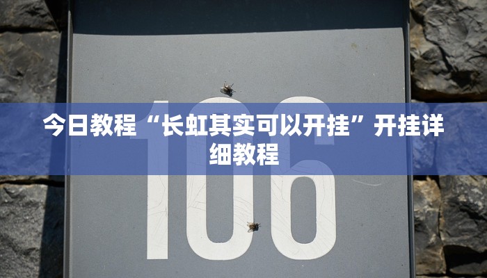 今日教程“长虹其实可以开挂”开挂详细教程