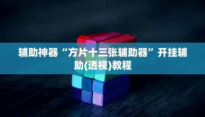 辅助神器“方片十三张辅助器”开挂辅助(透视)教程