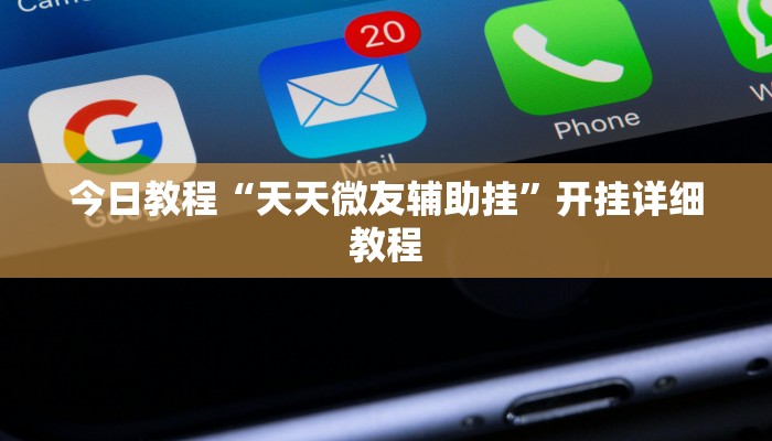 今日教程“天天微友辅助挂”开挂详细教程