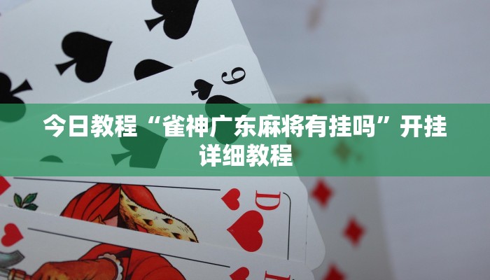 今日教程“雀神广东麻将有挂吗”开挂详细教程