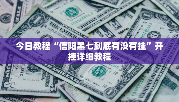 今日教程“信阳黑七到底有没有挂”开挂详细教程