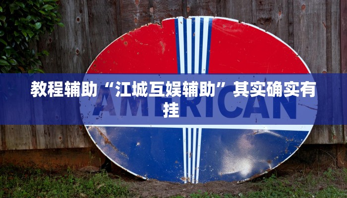 教程辅助“江城互娱辅助”其实确实有挂 