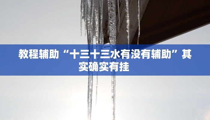 教程辅助“十三十三水有没有辅助”其实确实有挂 