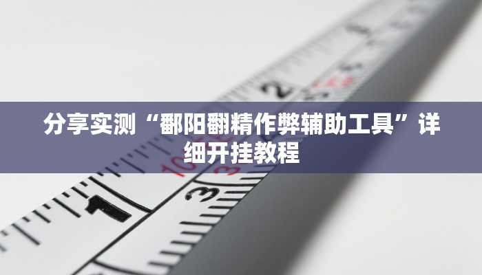 分享实测“鄱阳翻精作弊辅助工具”详细开挂教程 分享实测“鄱阳翻精作弊辅助工具”详细开挂教程