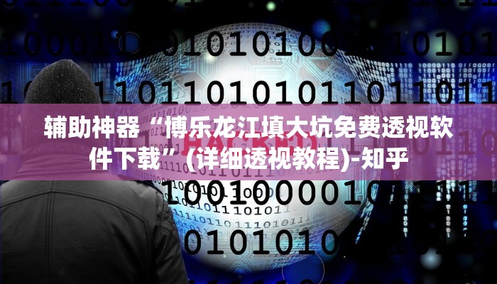 辅助神器“博乐龙江填大坑免费透视软件下载”(详细透视教程)-知乎