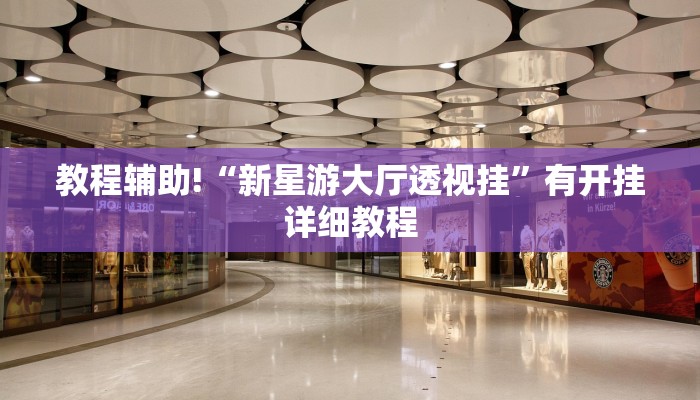 教程辅助!“新星游大厅透视挂”有开挂详细教程