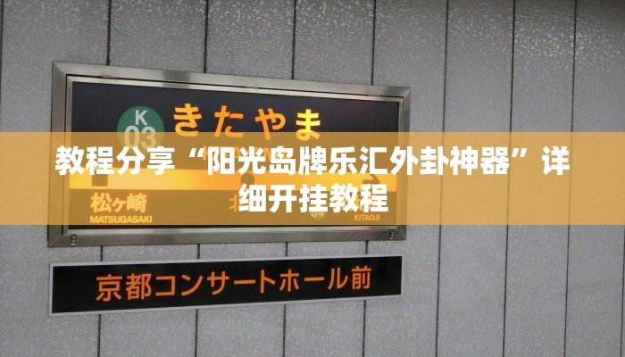 教程分享“阳光岛牌乐汇外卦神器”详细开挂教程