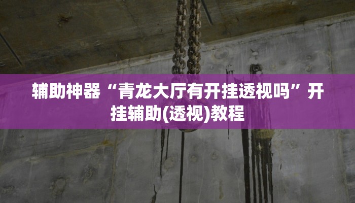 辅助神器“青龙大厅有开挂透视吗”开挂辅助(透视)教程 辅助神器“青龙大厅有开挂透视吗”开挂辅助(透视)教程