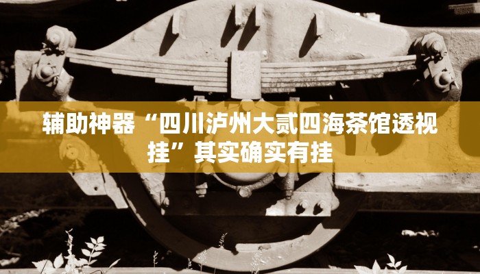 辅助神器“四川泸州大贰四海茶馆透视挂”其实确实有挂