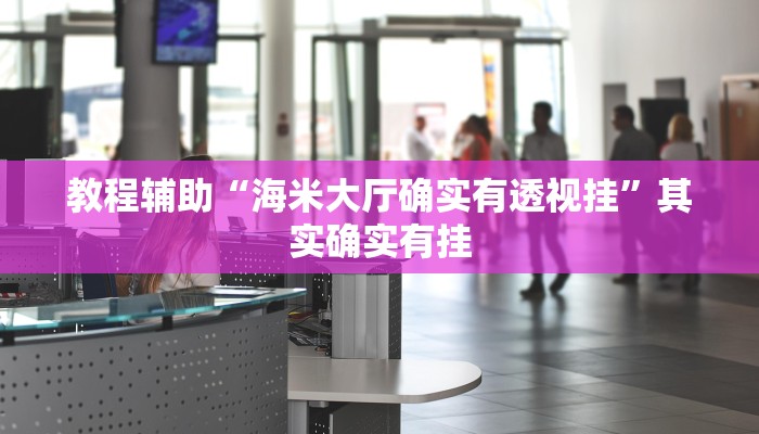 教程辅助“海米大厅确实有透视挂”其实确实有挂