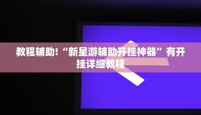 教程辅助!“新星游辅助开挂神器”有开挂详细教程