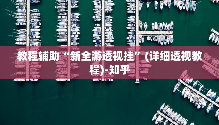 教程辅助“新全游透视挂”(详细透视教程)-知乎