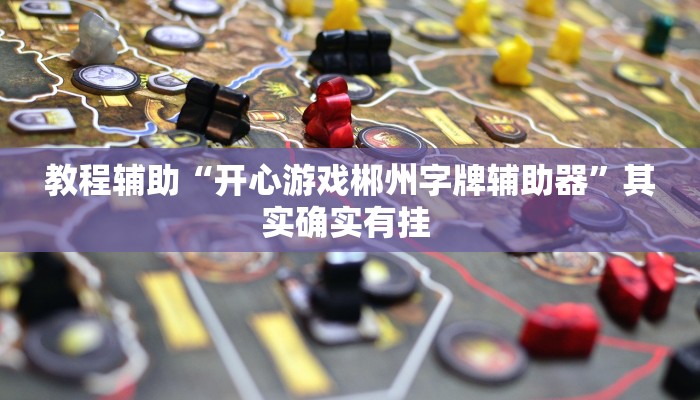 教程辅助“开心游戏郴州字牌辅助器”其实确实有挂 