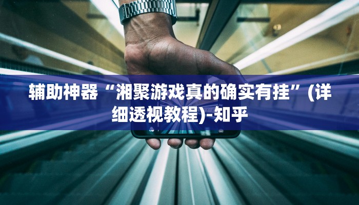 辅助神器“湘聚游戏真的确实有挂”(详细透视教程)-知乎