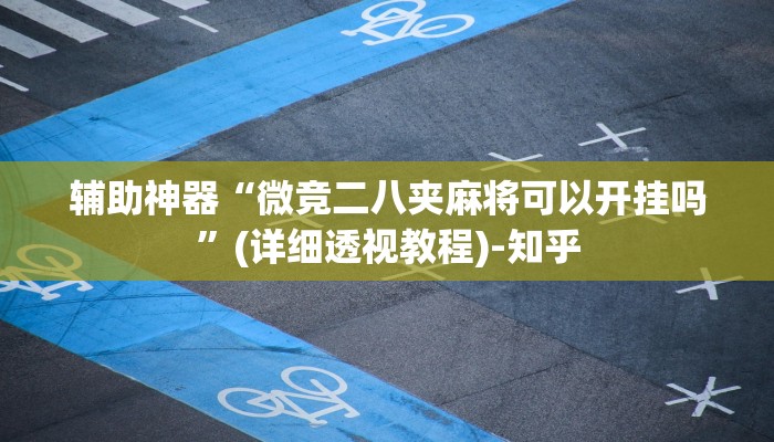 辅助神器“微竞二八夹麻将可以开挂吗”(详细透视教程)-知乎