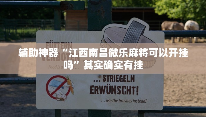 辅助神器“江西南昌微乐麻将可以开挂吗”其实确实有挂