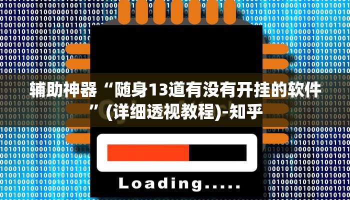 辅助神器“随身13道有没有开挂的软件”(详细透视教程)-知乎