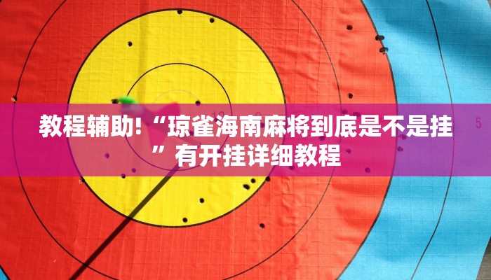 教程辅助!“琼雀海南麻将到底是不是挂”有开挂详细教程