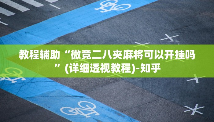 教程辅助“微竞二八夹麻将可以开挂吗”(详细透视教程)-知乎
