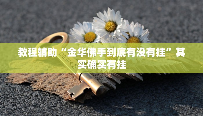 教程辅助“金华佛手到底有没有挂”其实确实有挂