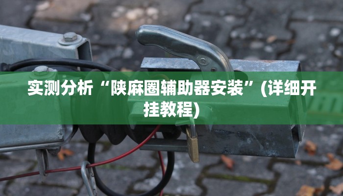 实测分析“陕麻圈辅助器安装”(详细开挂教程)